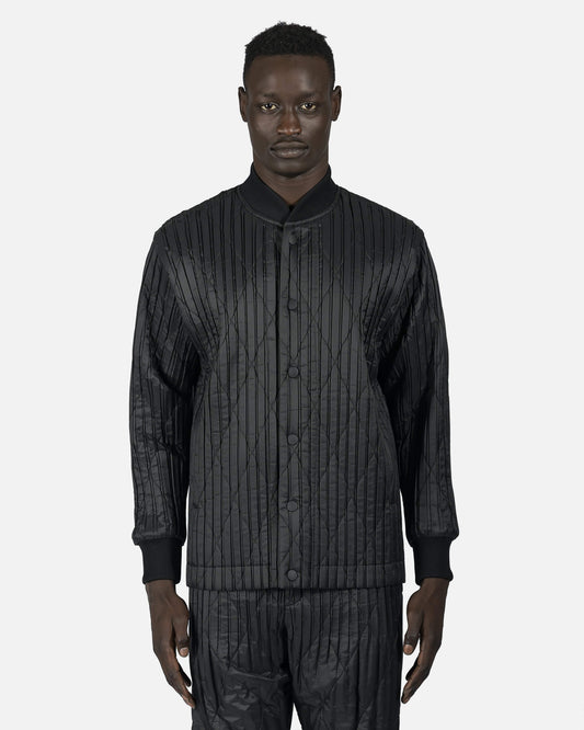 Homme Plissé Issey Miyake Men's Jackets Padded Pleats Jacket in Black