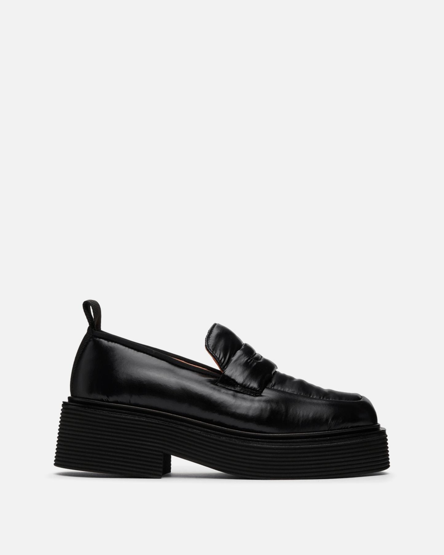 Marni Men's Shoes Padded Square Toe Loafer in Black