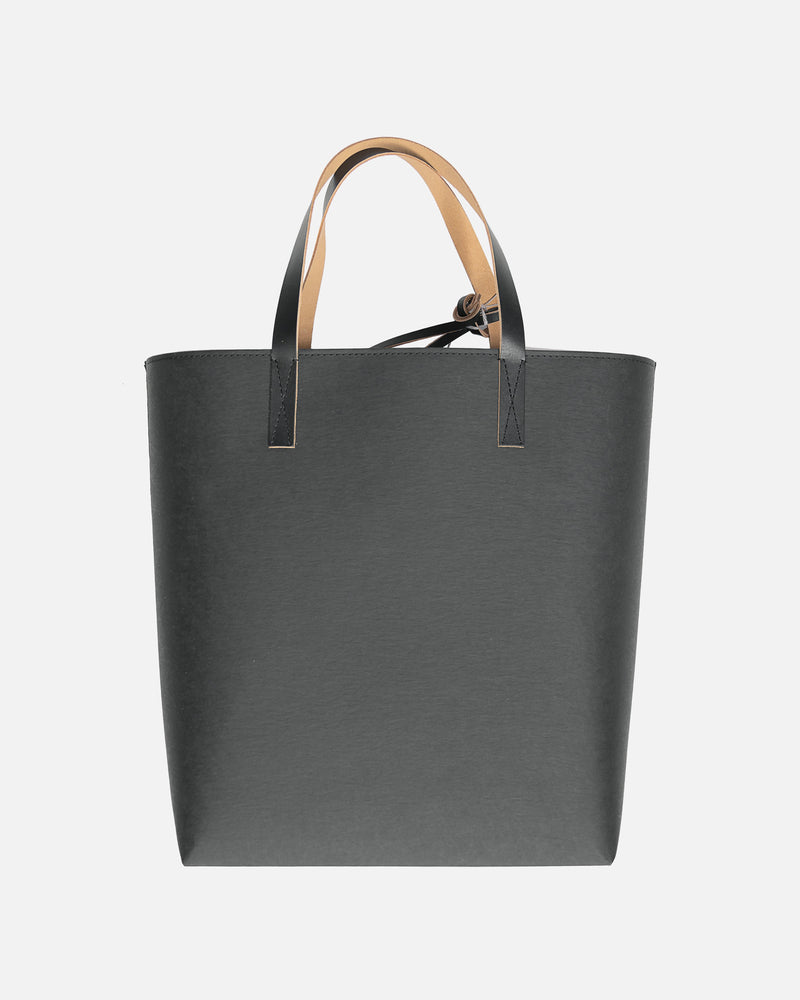 Marni Paint Logo Paper Tote in Black