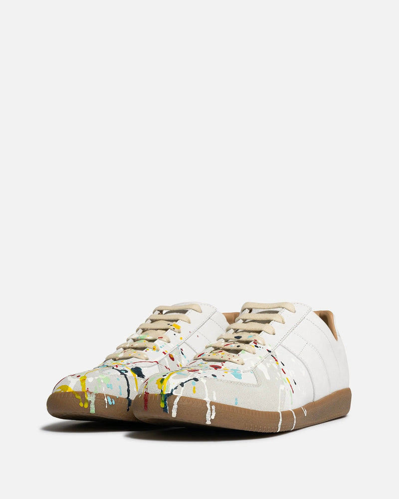 Paint Splatter Replica Sneakers in White – SVRN