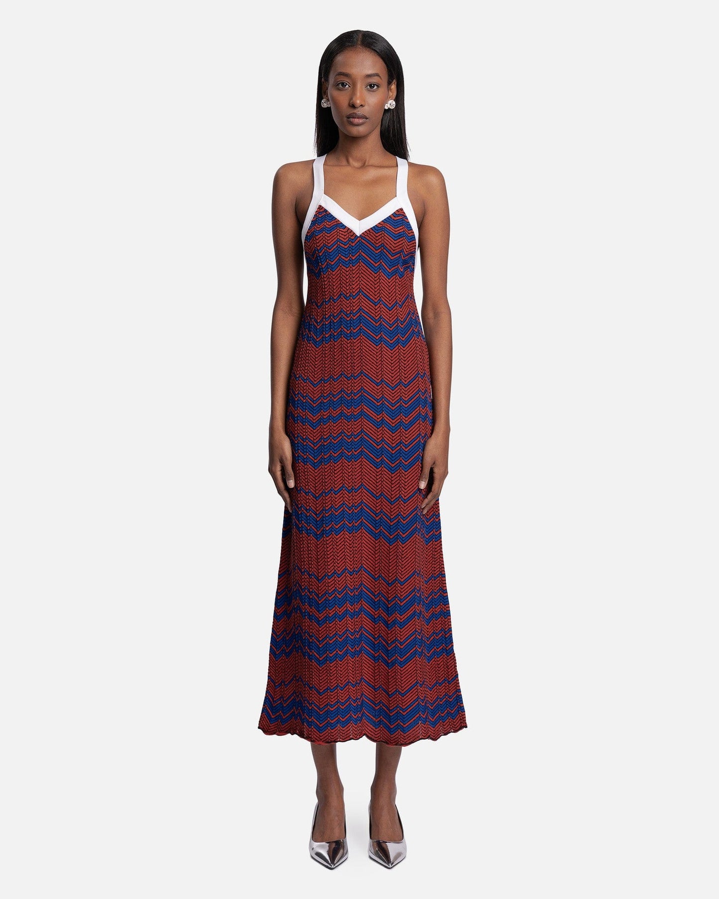 palm knit dress Off-White Palm Tree Knit Midi Dress
