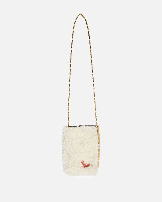 Marni Women Bags Paneled Crossbody Bag in White/Yellow