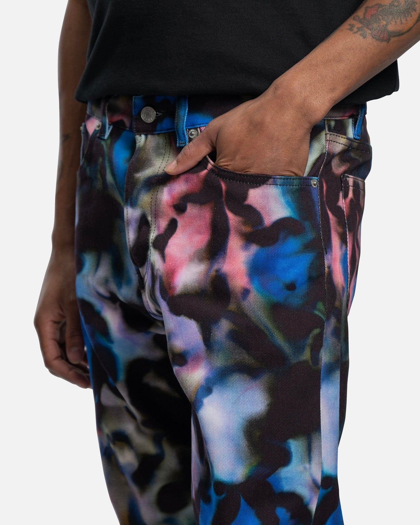 Dries Van Noten Men's Jeans Panthero Pants in Blue