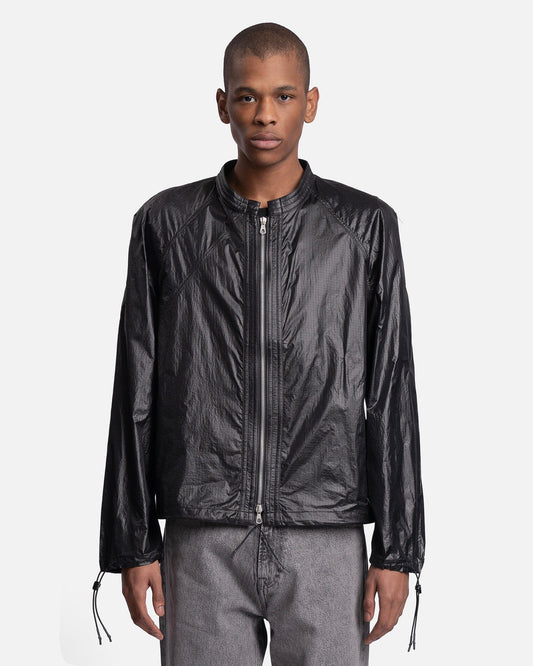 Our Legacy Men's Jackets Parasail Jacket in Black Tech Chintz Ripstop