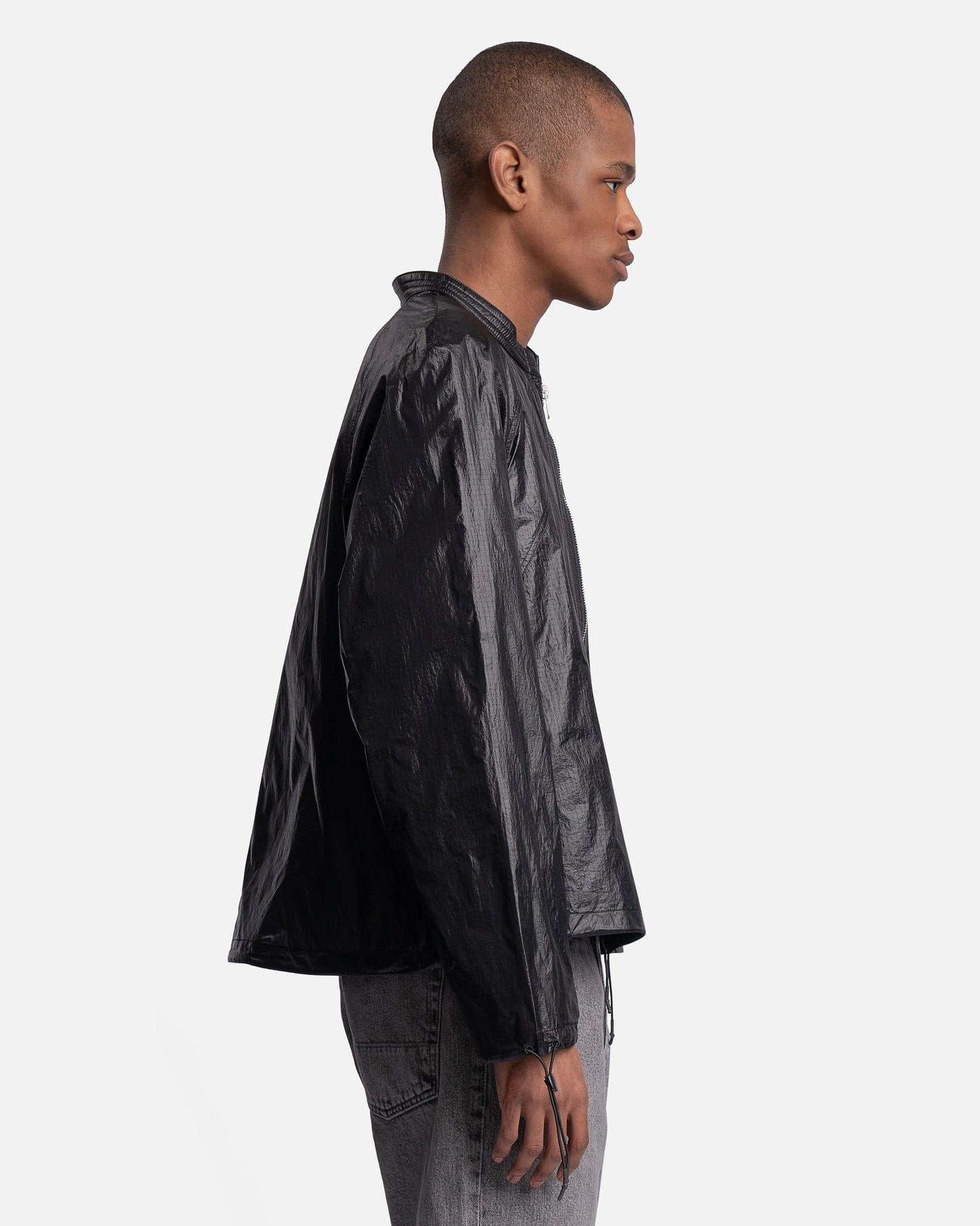 Our Legacy Men's Jackets Parasail Jacket in Black Tech Chintz Ripstop