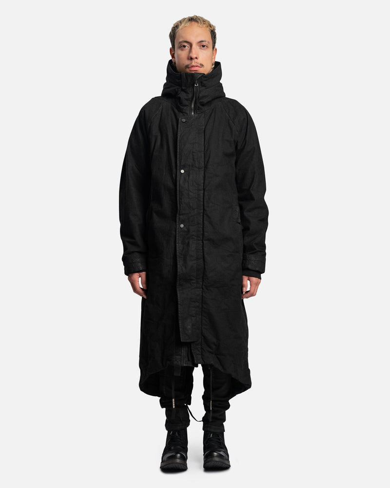 Boris Bidjan Saberi Men's Jackets Parka Fishtail 1 in Black