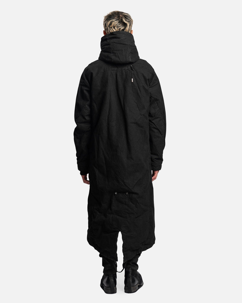 Boris Bidjan Saberi Men's Jackets Parka Fishtail 1 in Black