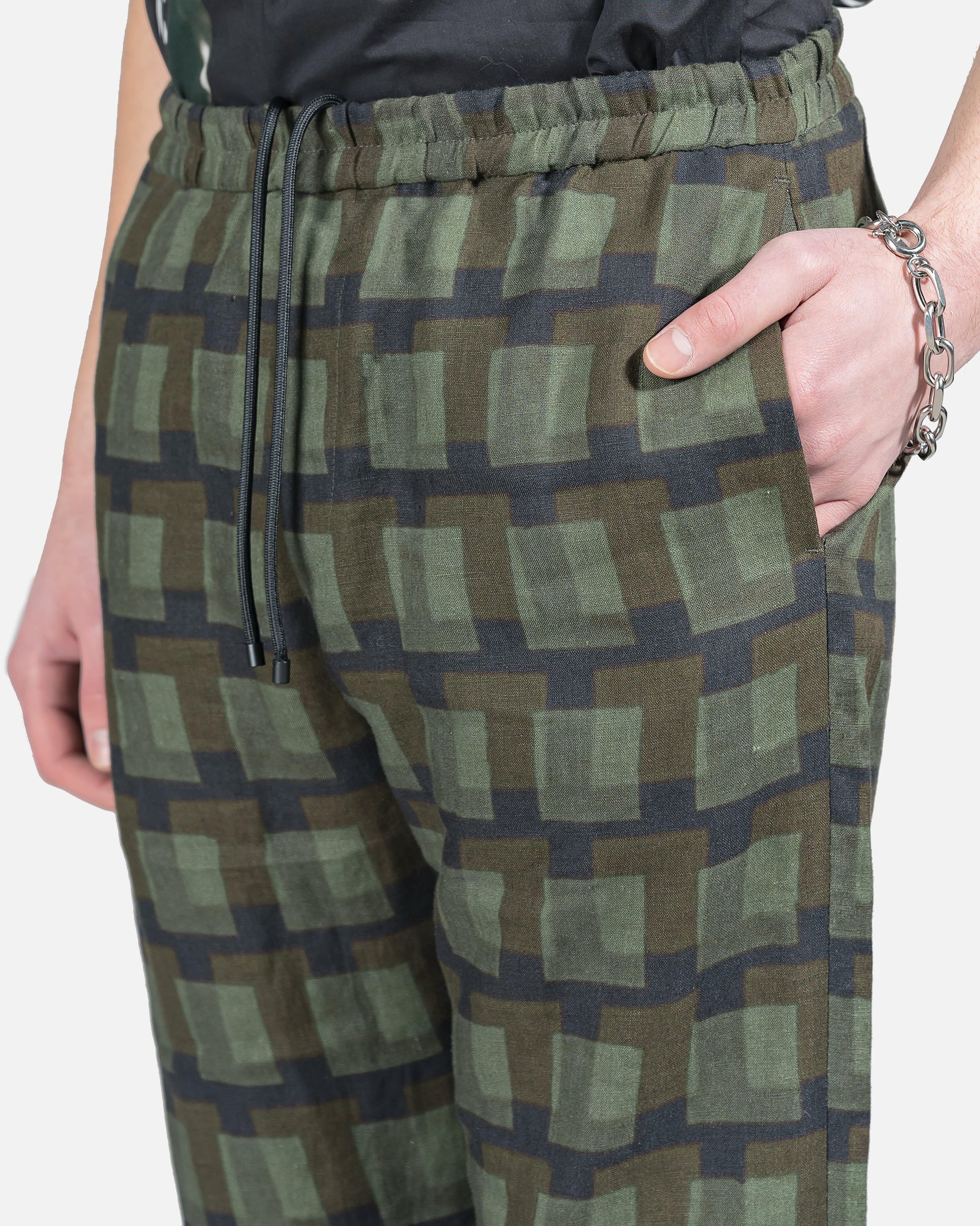 Dries Van Noten Men's Pants Parkino Pant in Khaki