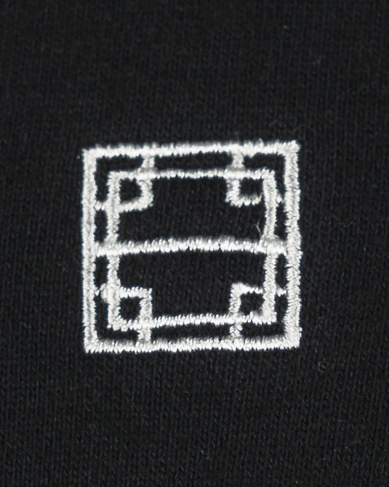 IISE Men's Sweatshirts Patch Hoodie in Black