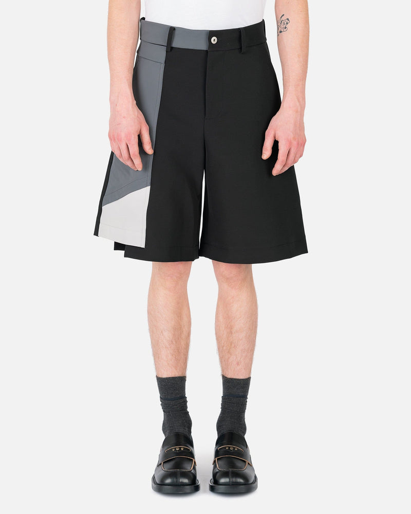 Feng Chen Wang Men's Shorts Patch Shorts in Black