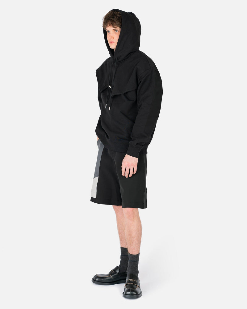 Feng Chen Wang Men's Shorts Patch Shorts in Black
