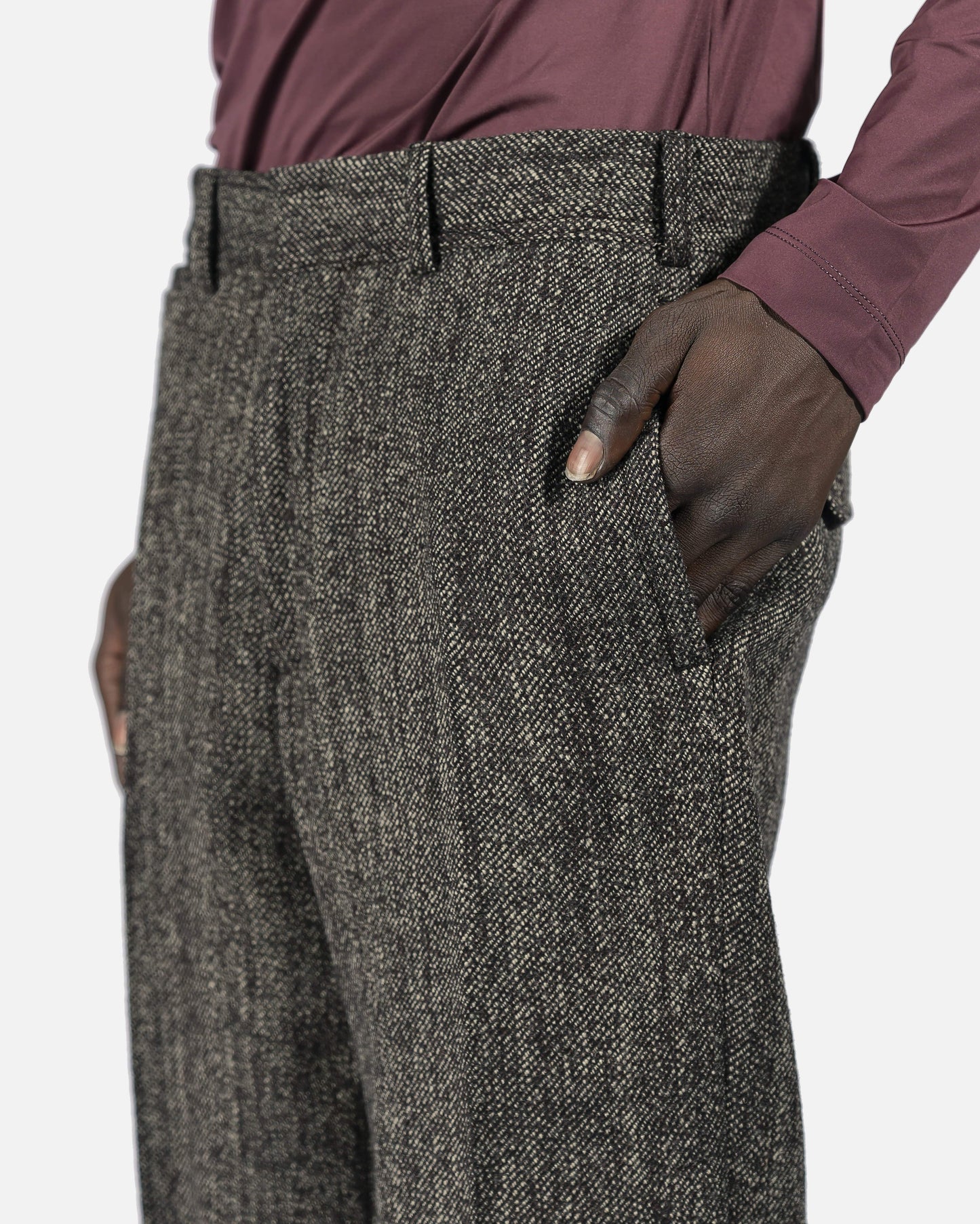 Dries Van Noten Men's Pants Paurel Pants in Dark Brown