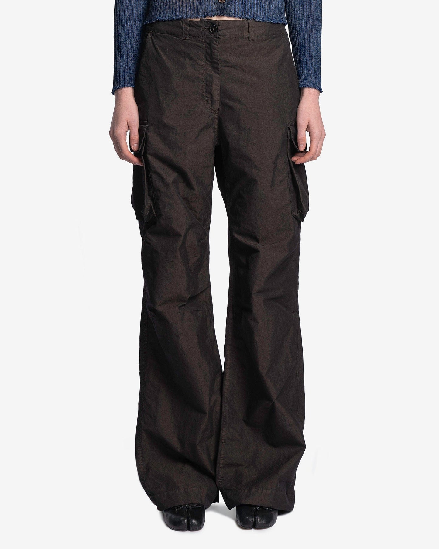 Our Legacy Women Pants Peak Trouser in Black High Twist Solaro