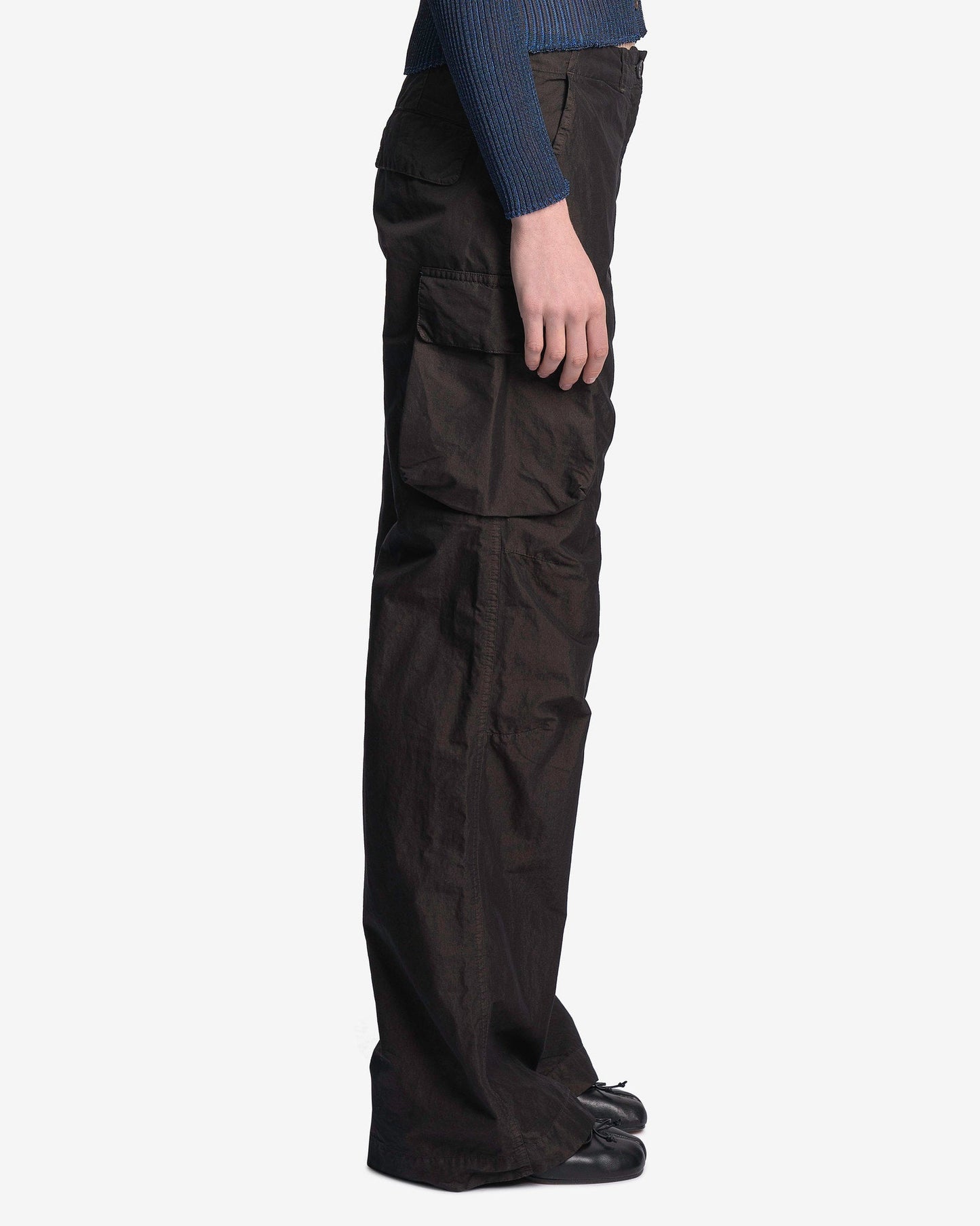 Our Legacy Women Pants Peak Trouser in Black High Twist Solaro