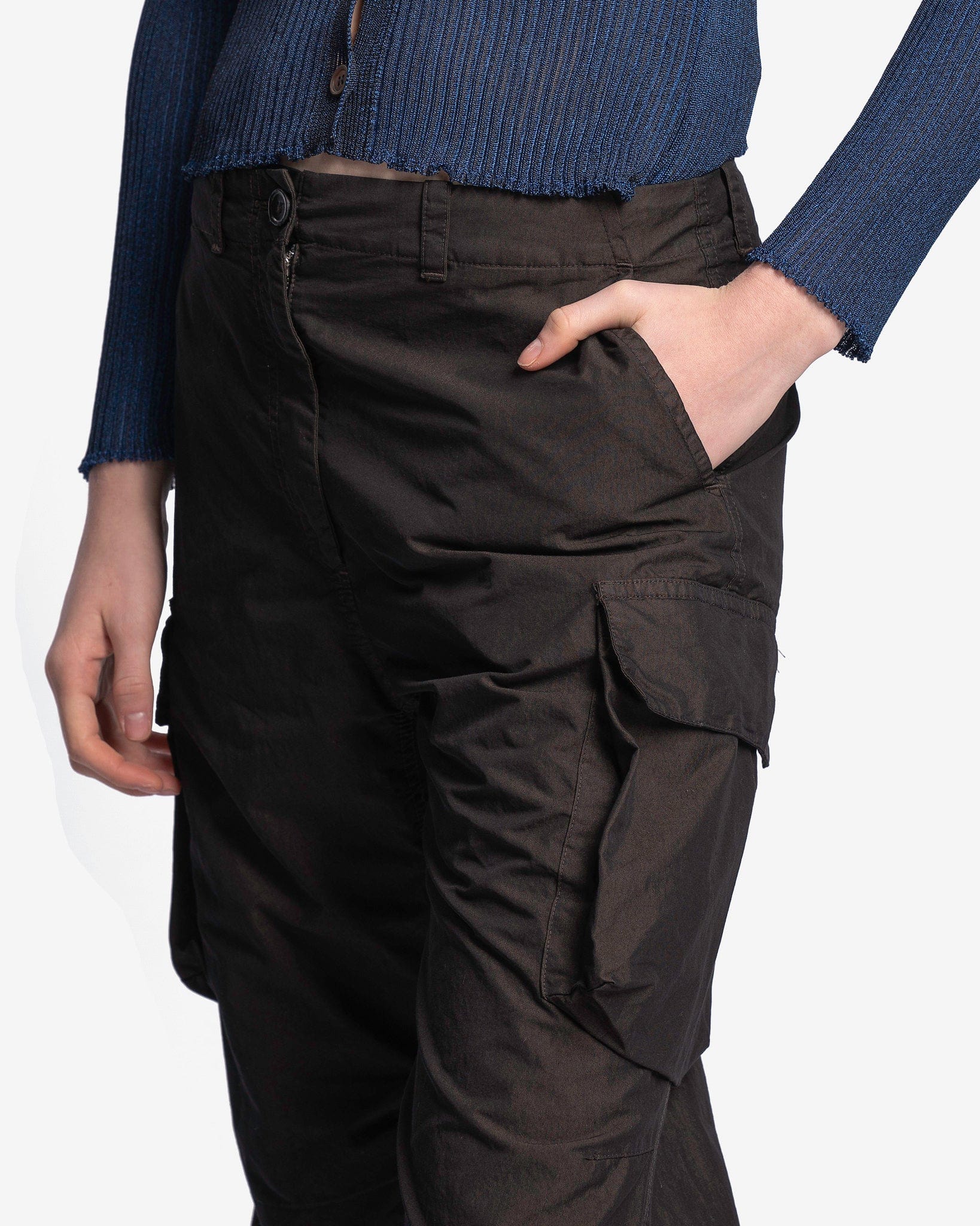 Our Legacy Women Pants Peak Trouser in Black High Twist Solaro