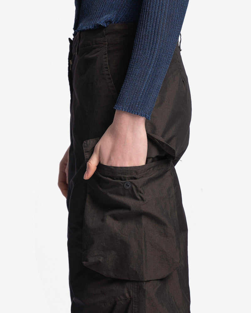 Our Legacy Women Pants Peak Trouser in Black High Twist Solaro