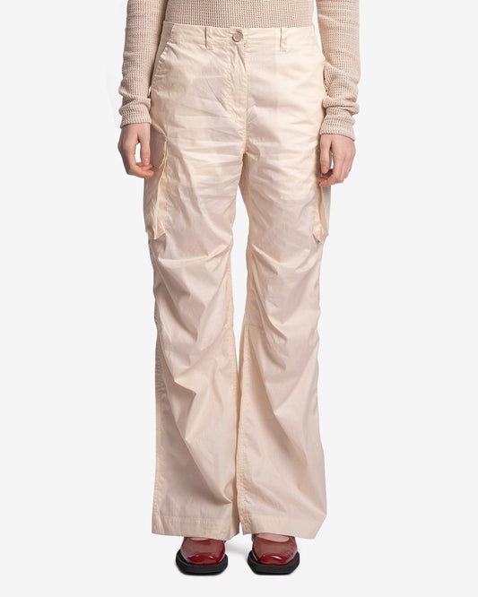 Our Legacy Women Pants Peak Trouser in Pearl Beige Cotton Chintz