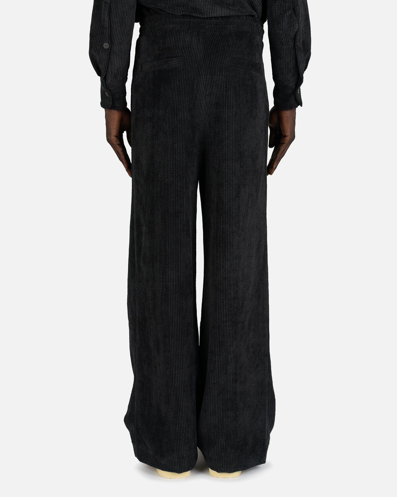 Eckhaus Latta Men's Pants Pebble Trouser in Faded Black