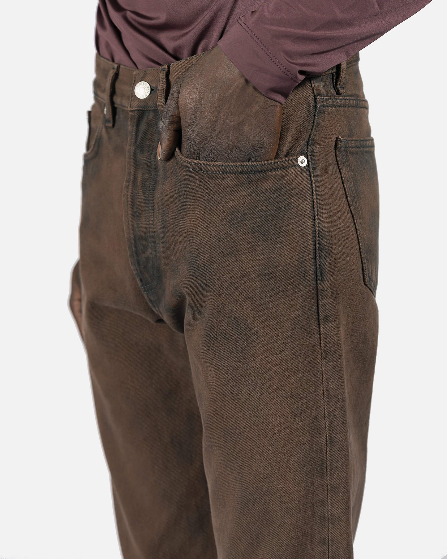 Dries Van Noten Men's Pants Penna Pants in Washed Brown