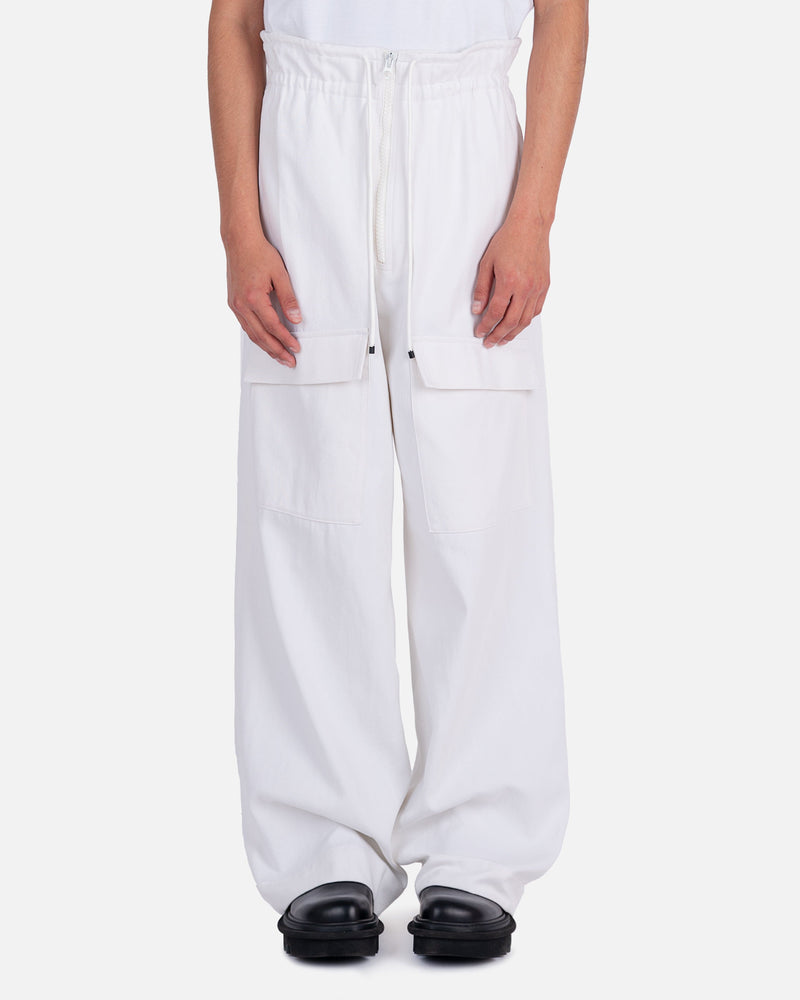 Dries Van Noten Men's Pants Perry Pants in White