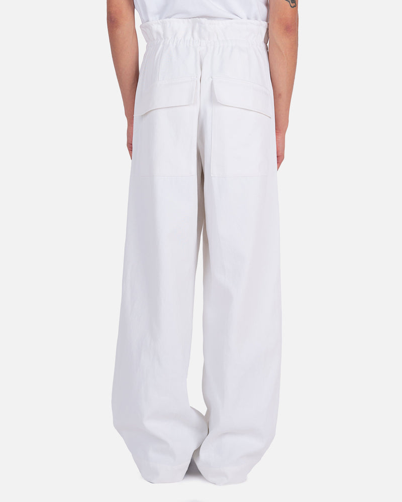 Dries Van Noten Men's Pants Perry Pants in White