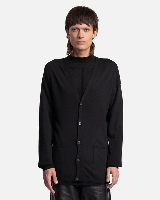Rick Owens Men's Sweater Peter Cardigan in Black