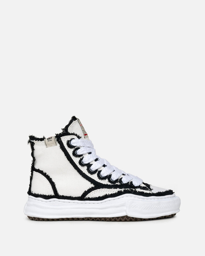 Maison Mihara Yasuhiro Womens Sneakers Peterson Overhanging Canvas High in White