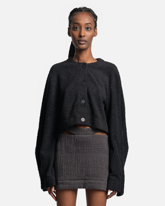 Eckhaus Latta Women Jackets Pile Jacket in Charcoal
