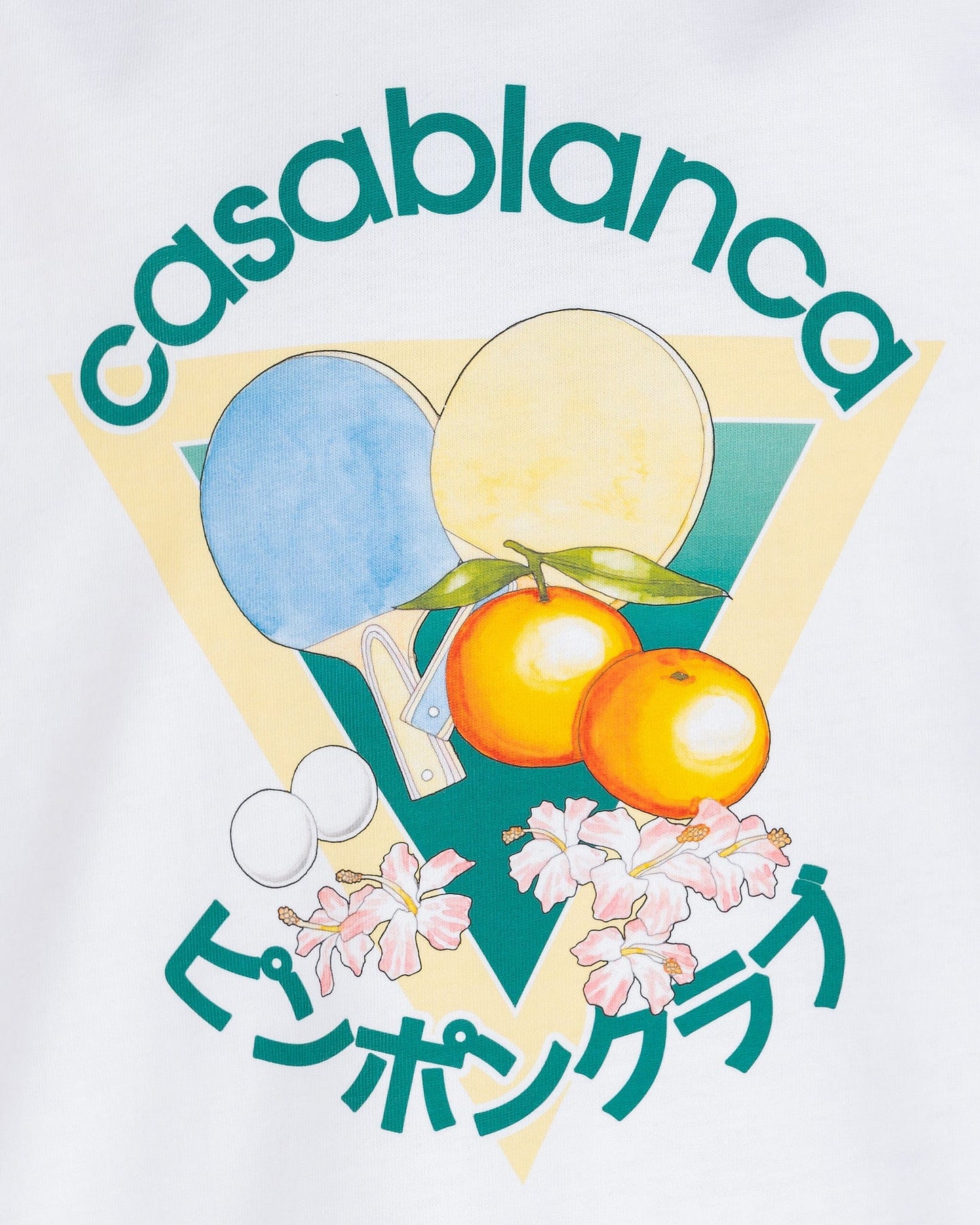 Casablanca Men's T-Shirts Ping Pong Club T-Shirt in White
