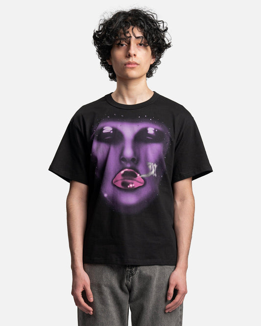 MISBHV Men's T-Shirts Pink Smoke T-Shirt in Black