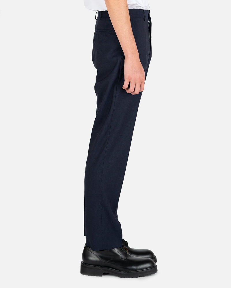 Comme des Garcons Homme Deux Men's Pants Pinstriped Trousers in Navy