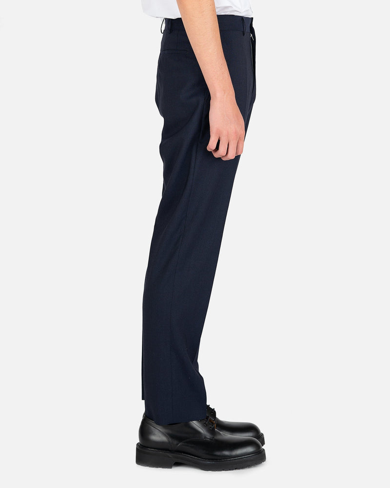 Comme des Garcons Homme Deux Men's Pants Pinstriped Trousers in Navy