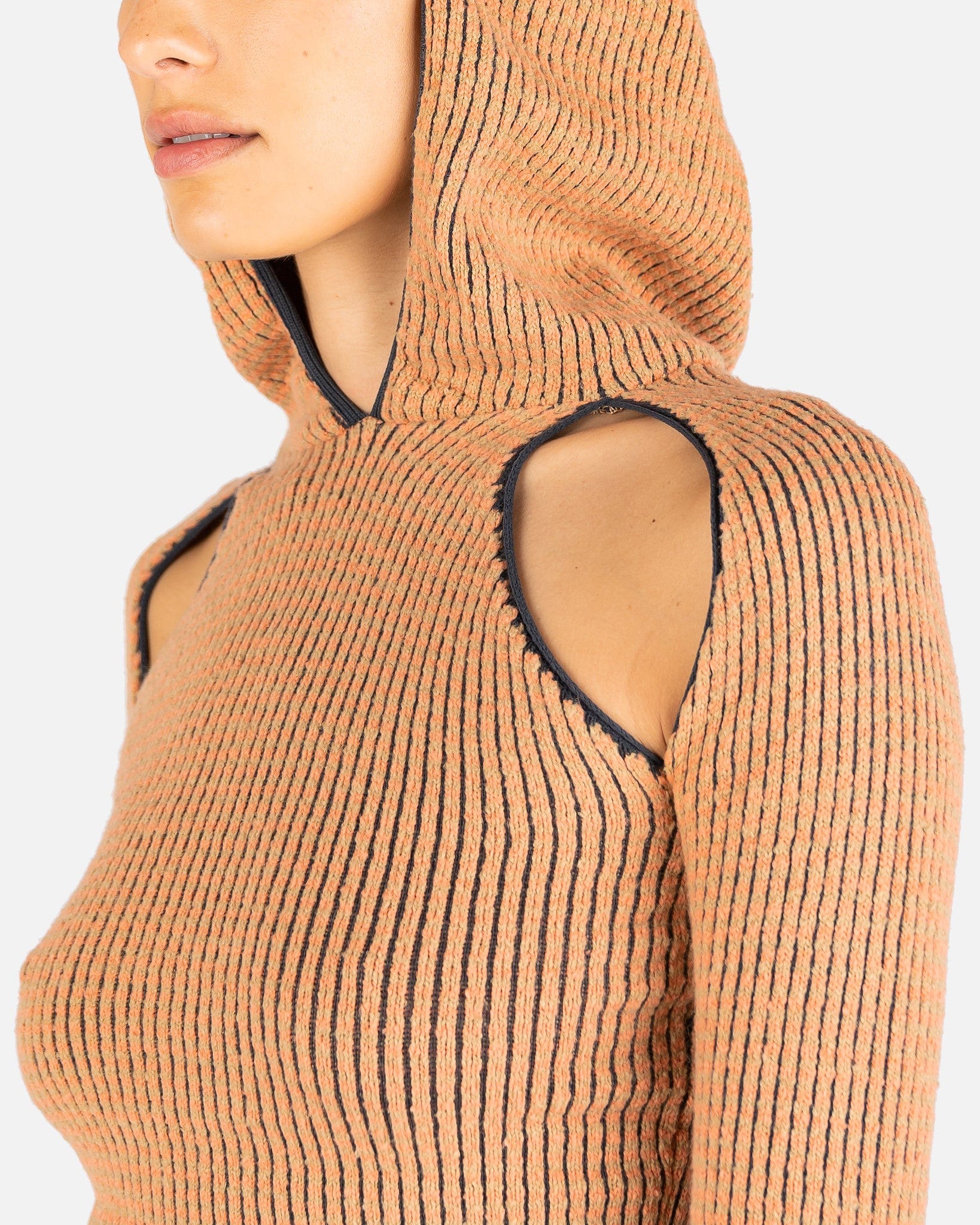 Eckhaus Latta Women's Sweatshirts Pixel Hoodie in Sandstone