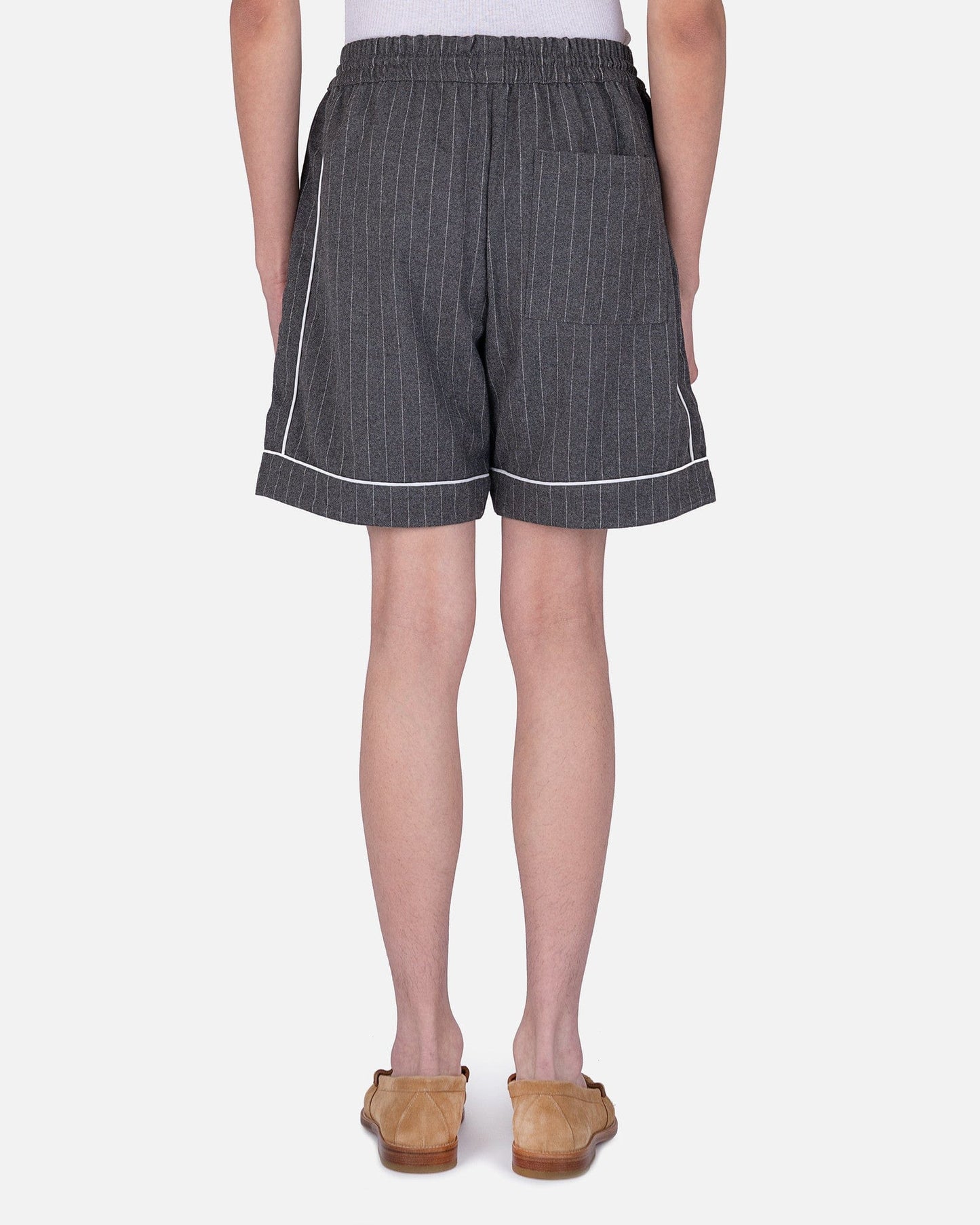 Rhude Men's Shorts PJ Short in Grey Stripe