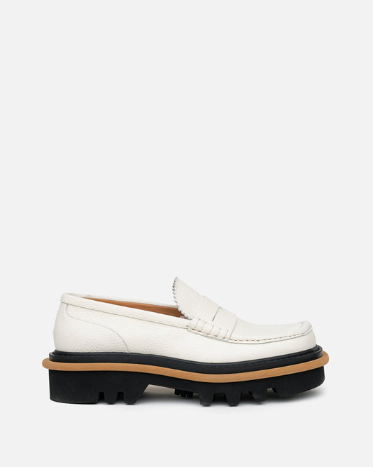 Dries Van Noten Men's Shoes Platform Loafer in Ivory