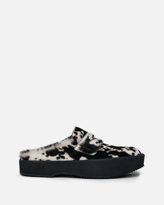 Dries Van Noten Men's Shoes Platform Slip on Loafers in Black/White