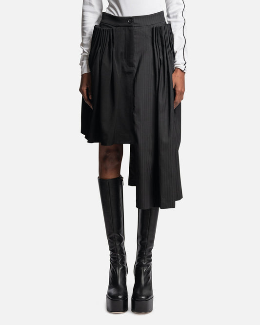 Feng Chen Wang Women Skirts Pleated Skirt in Black