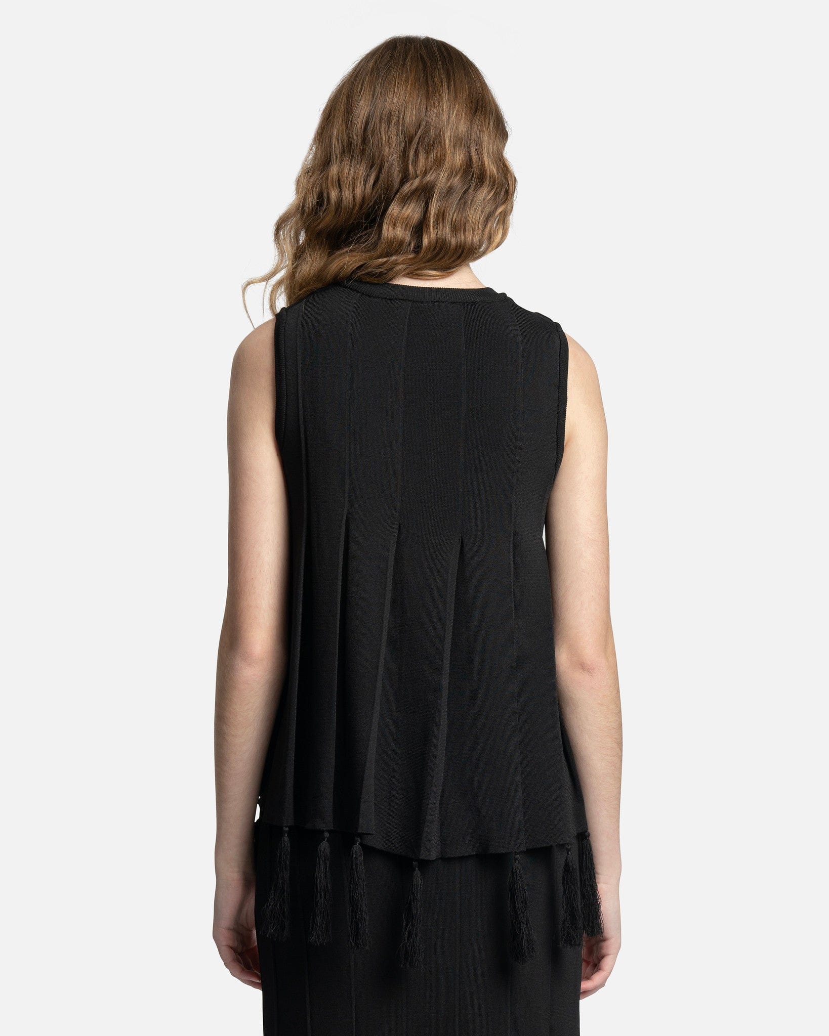 Wales Bonner Women Tops Poet Knit Top in Black