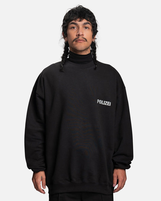VETEMENTS Polizei Sweatshirt in Black