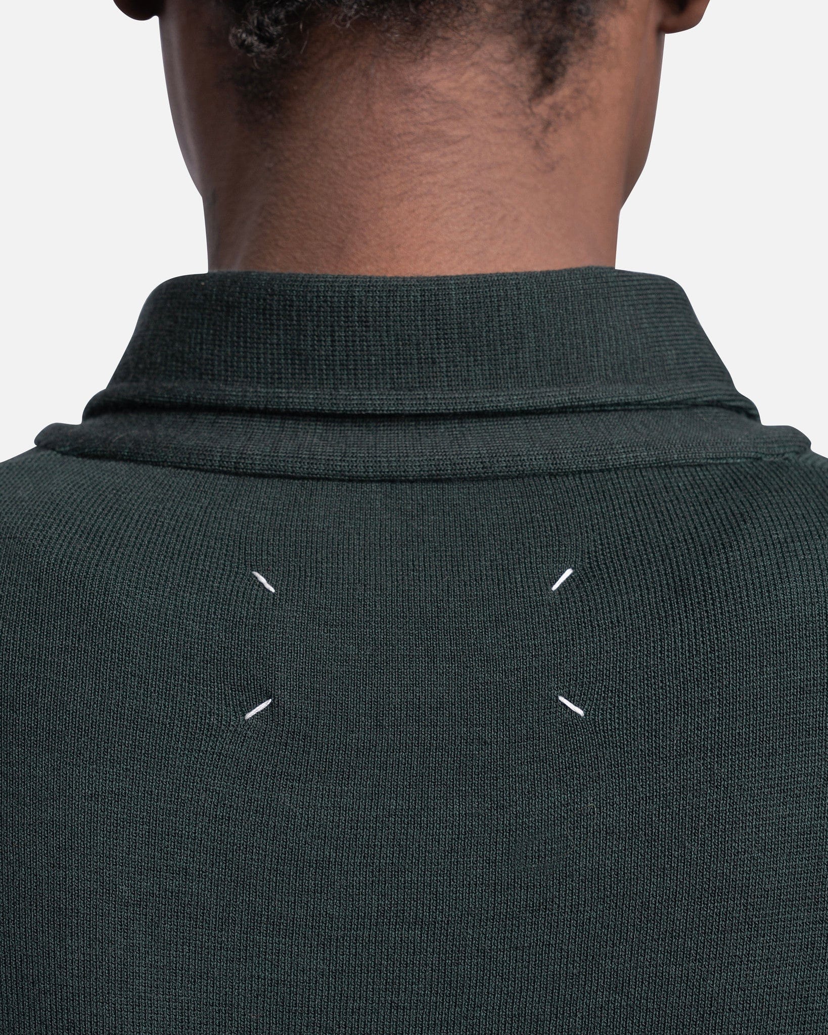 Maison Margiela Men's Shirts Polo Shirt in Dark Green