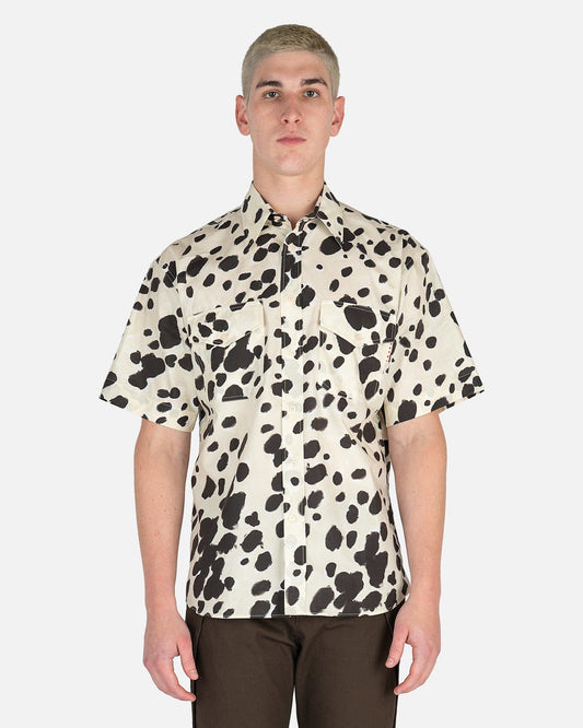 Marni Men's Shirts Pop Dots Poplin Shirt in Antique White