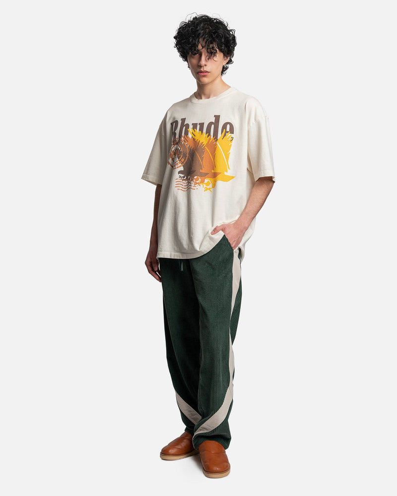 Rhude Men's T-Shirts Postage T-Shirt in Vintage White