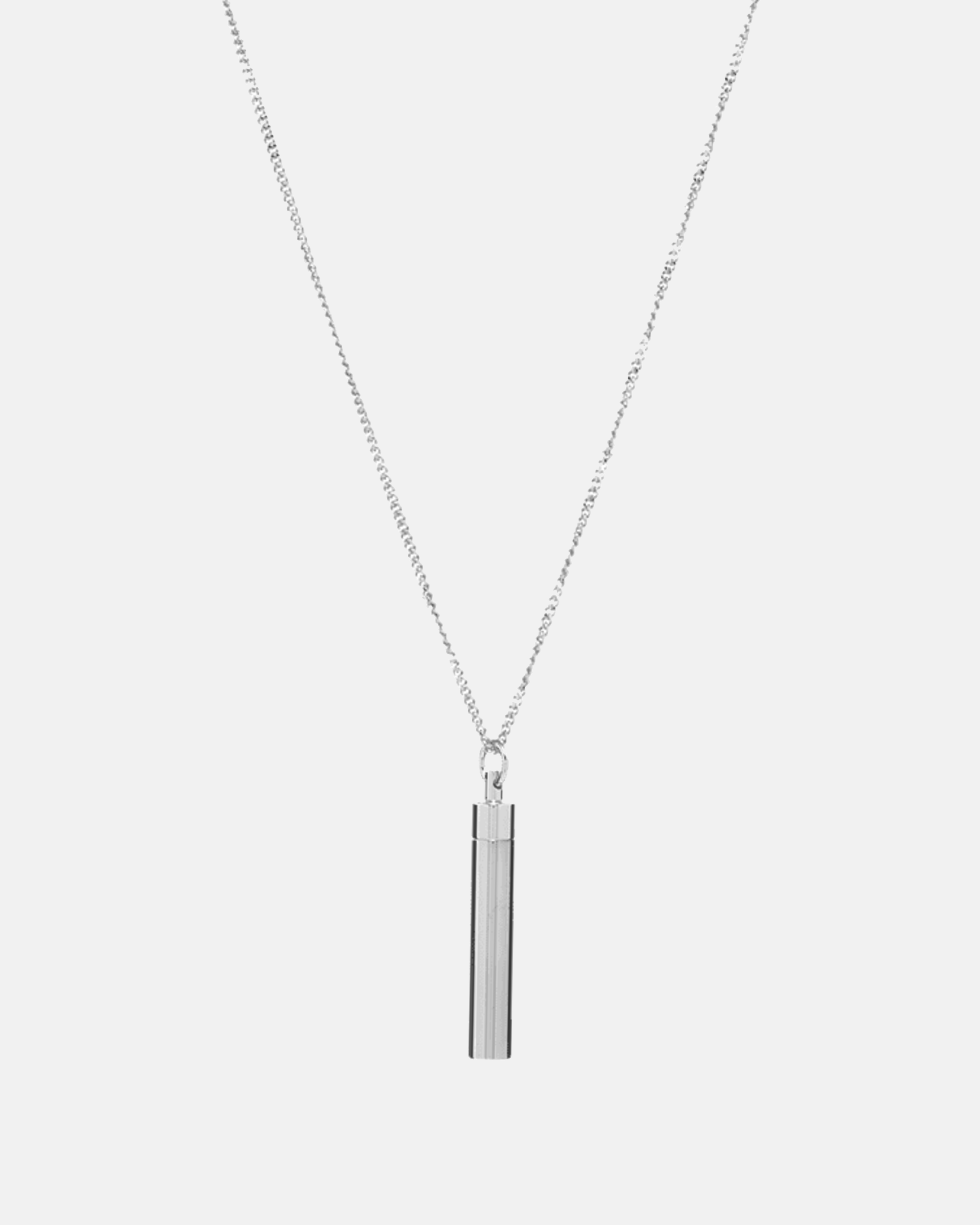 Vetements Silver Snuff Necklace in Metallic for Men
