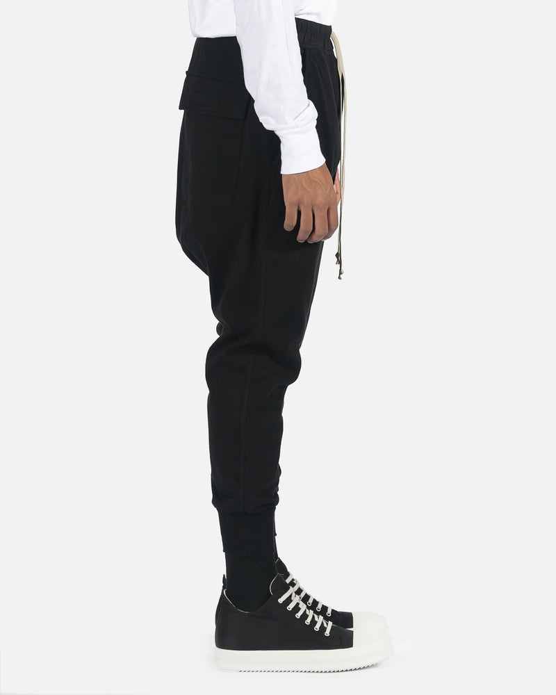 Rick Owens DRKSHDW Men's Pants Prisoner Drawstring Pant in Black