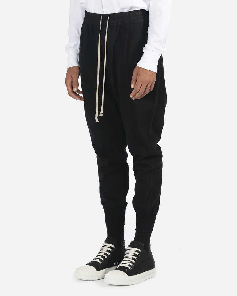 Rick Owens DRKSHDW Men's Pants Prisoner Drawstring Pant in Black