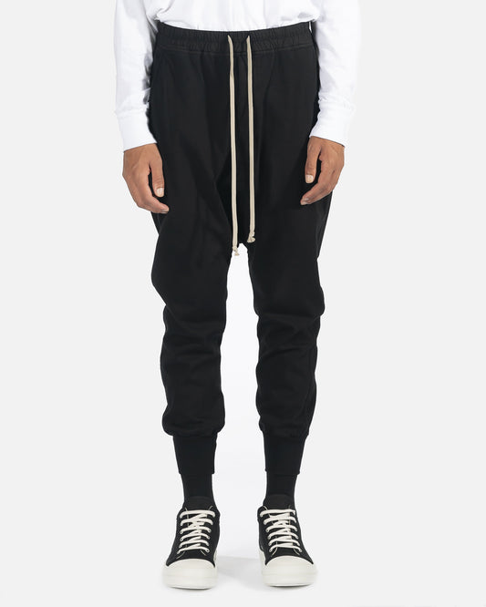 Rick Owens DRKSHDW Men's Pants Prisoner Drawstring Pant in Black
