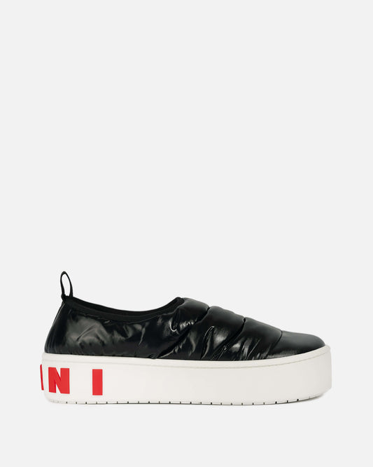 Marni Men's Sneakers Puffer Slip-On Sneakers in Black