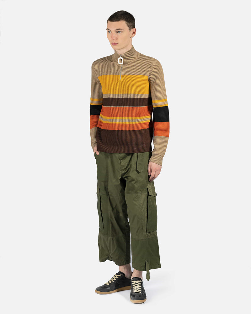 JW Anderson mens sweater Puller Colorblock Sweater in Orange