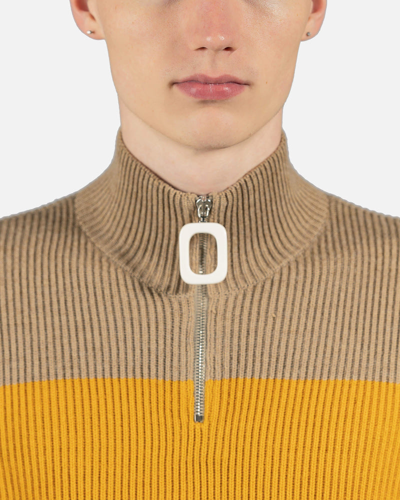 JW Anderson mens sweater Puller Colorblock Sweater in Orange