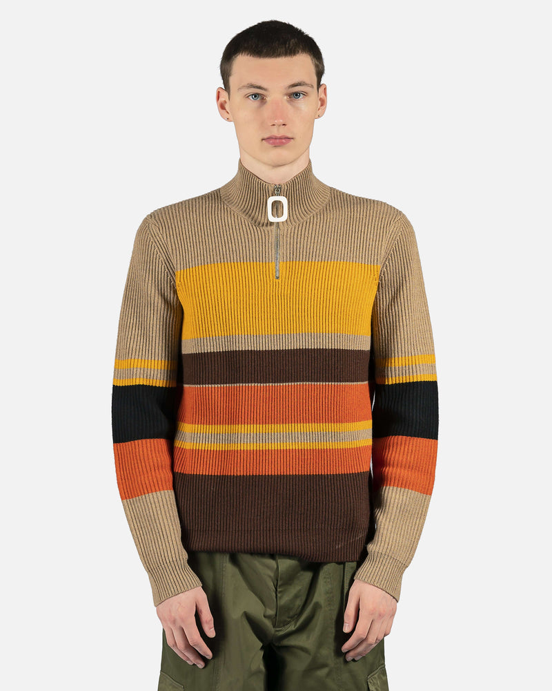 JW Anderson mens sweater Puller Colorblock Sweater in Orange